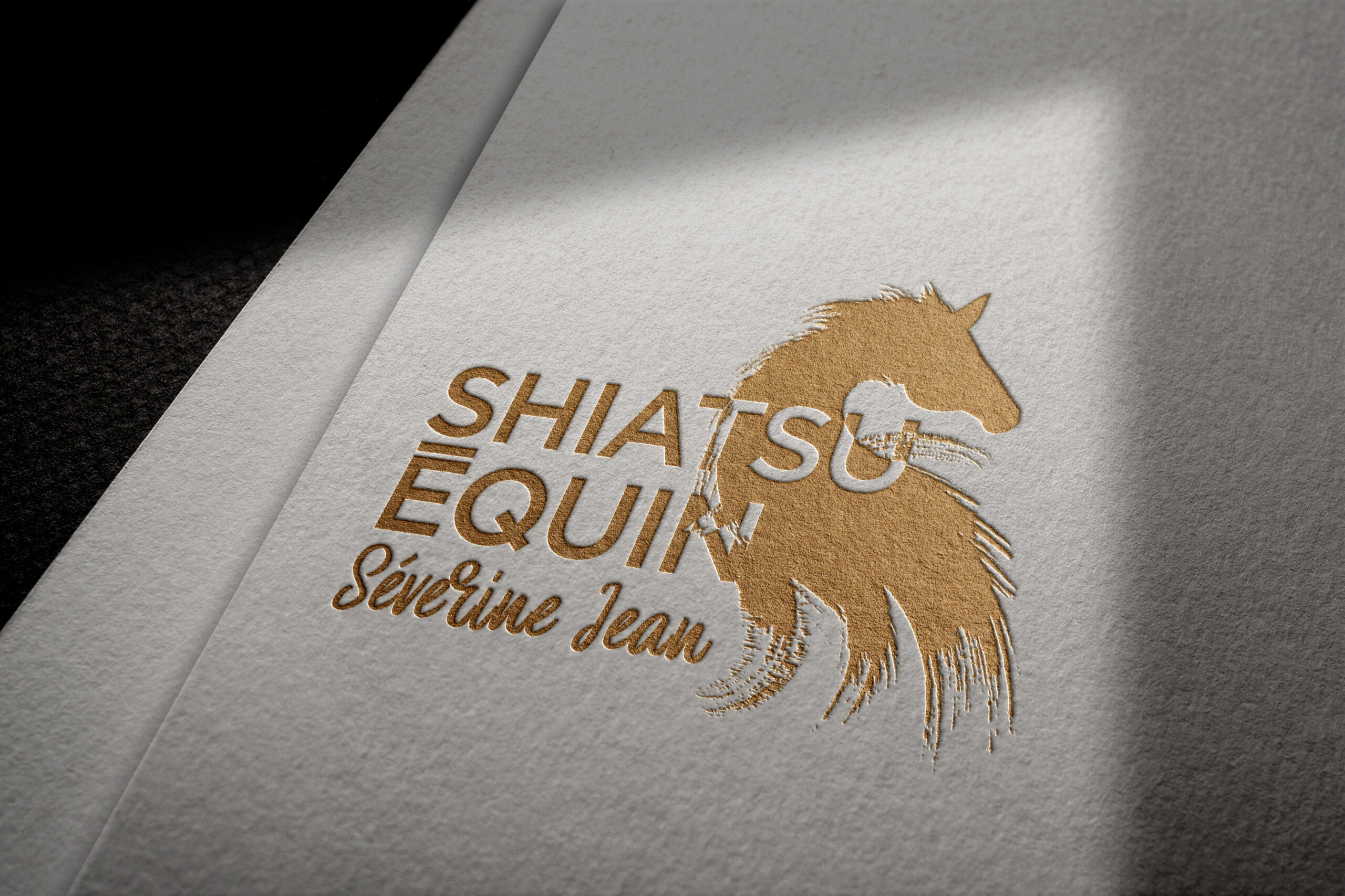 Debossed Paper Logo Mockup Vol. 2