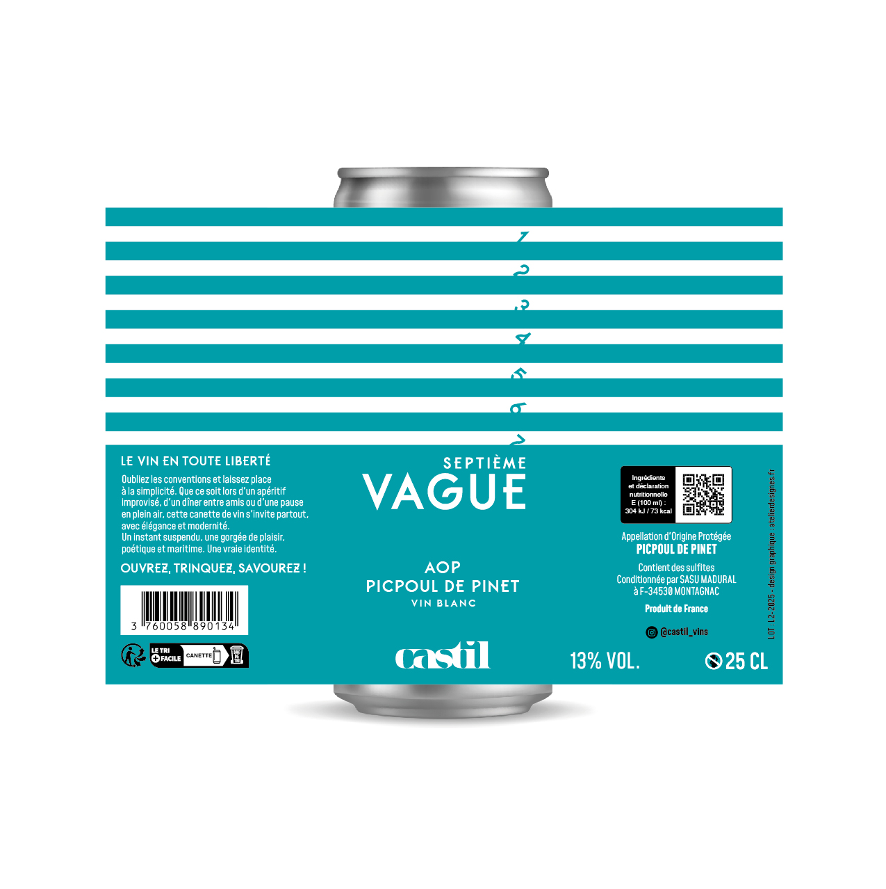 SEPTIEME VAGUE_ETIQUETTE BLANC SEPTIEME VAGUE_ETIQUETTE BLANC